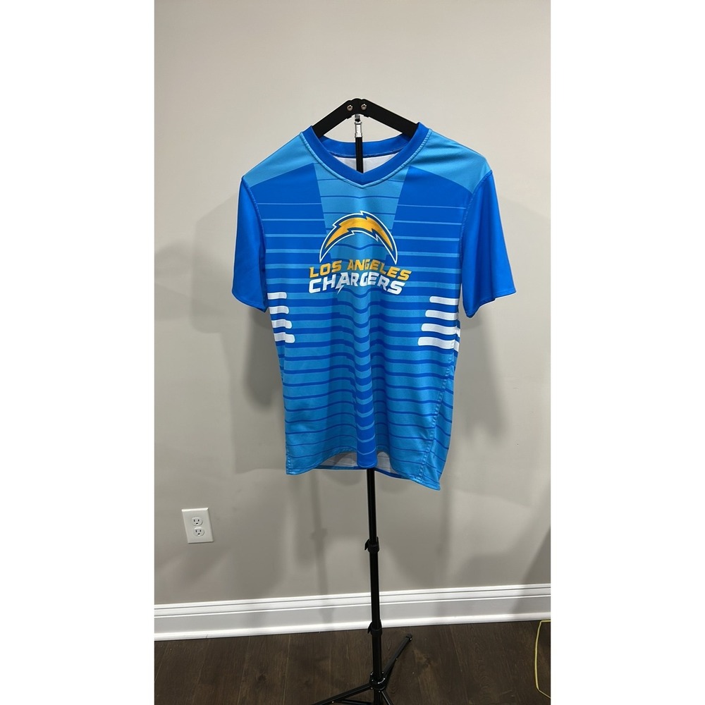 NFL Team Apparel Los Angeles Chargers Youth XL Blue Performance Athletic T-Shirt